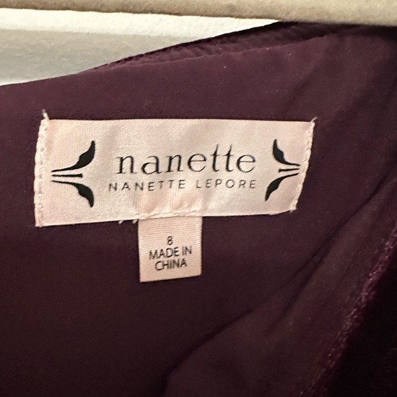 Nanette by Nanette Lepore Plum Moody Romance Velvet Dress (8) - Picture 7 of 10